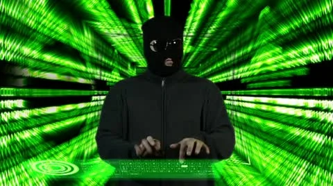 Hacker Breaking System Success Tunnel Design 4 720 Stock Footage 21934938
