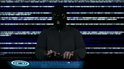 Hacker Breaking System Thinking 3 720 Stock Footage 21935176