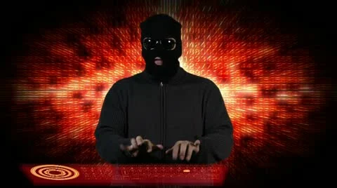 Hacker Breaking System Thinking Stock Footage 20459301