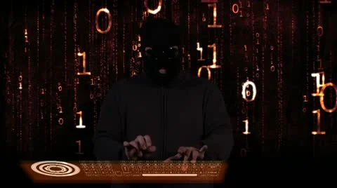 Hacker Breaking System Thinking Stock Footage 20501169