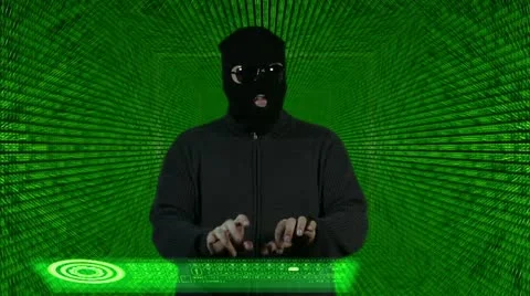 Hacker Breaking System Thinking Tunnel Design 動画素材 20461499