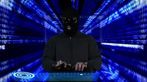 Hacker Breaking System Thinking Tunnel Design 動画素材 20462442