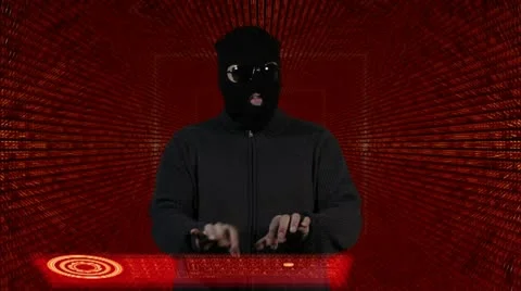 Hacker Breaking System Thinking Tunnel Design 3 720 Video stock 21937516