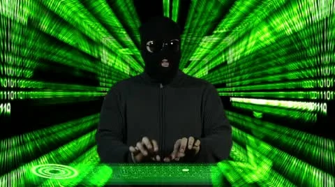 Hacker Breaking System Thinking Tunnel Design 4 720 Stock Footage 21937577