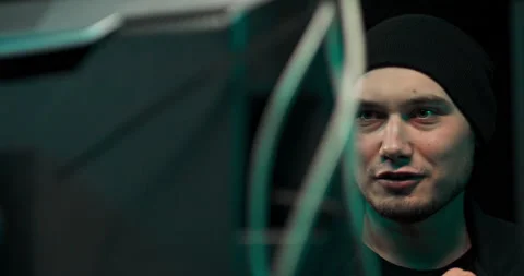 A hacker broke into the security system to steal and destroy critical Stockbeeldmateriaal 146084267