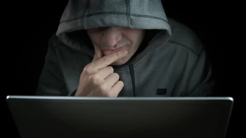 Hacker with business problems Video stock 333247097