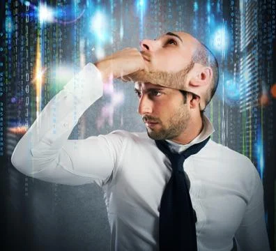 Hacker changes identity Stock Photos