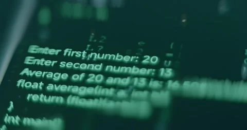 Hacker code for hacking software Stock Footage 310804199