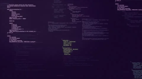 Hacker Code Overlay for Industrial Tech Stock Footage 345689323