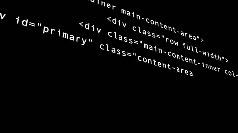 Hacker code running down a computer screen terminal Video stock 68959145