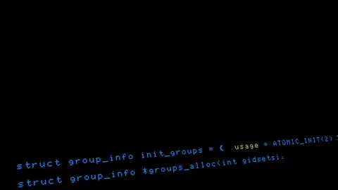 Hacker code running down a computer screen terminal Stock Footage 71115036