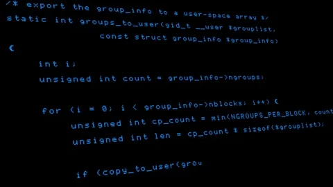 Hacker code running down a computer screen terminal Stock Footage 71142143