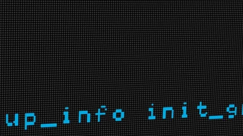 Hacker code running down a computer screen terminal Stock Footage 76950556