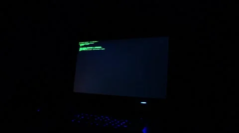 Hacker is coding a code with keyboard Stock Footage 44751317