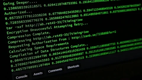 Hacker Computer Codes Moving Stock Footage 113155613