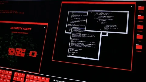 Hacker Computer Codes Moving Stock Footage 113159289