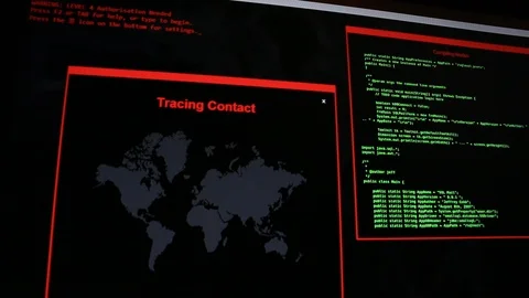 Hacker Computer Codes Moving Stock Footage 113159392