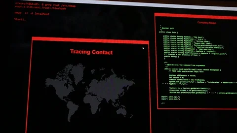 Hacker Computer Codes Moving Stock Footage 113159549