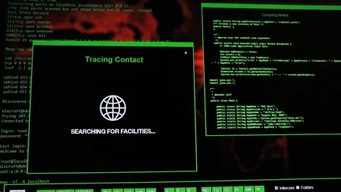 Fake Hacker Simulation Screen