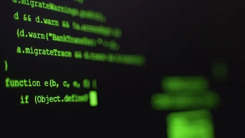 Hacker Computer Screen. Cyber attack Stock Footage 123003787
