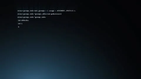 Hacker computer screen with program code Stock Footage 122157364