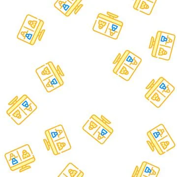 Hacker connected to online discussing vector seamless pattern Stock Illustration