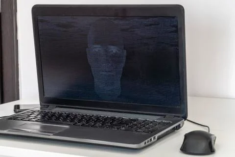 Hacker creating an artificial intelligence software program Stock Photos