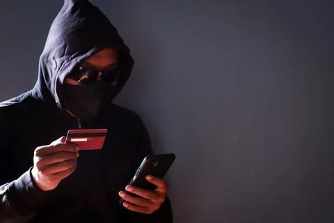 Hacker credit card 写真素材