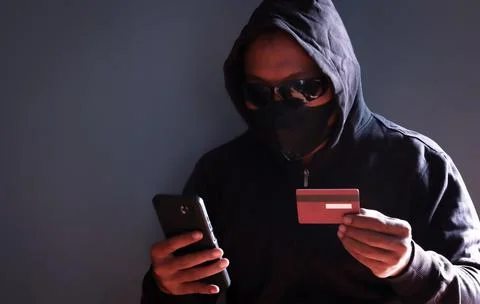 Hacker credit card 写真素材