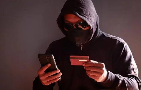 Hacker credit card 写真素材