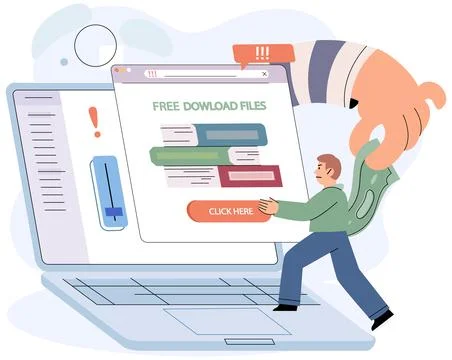 Hacker crime attack and personal data security, PDPA concept. Hacker try to 스톡 일러스트