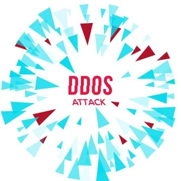 Hacker DDoS attack protection. Flat style. computer safety Stock Illustration