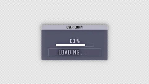 HACKER DETECTED User Login Interface Animation 스톡 동영상 321440989