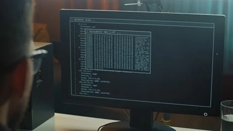 Hacker getting through firewalls and protection to confidential government data Stock Footage 169999411