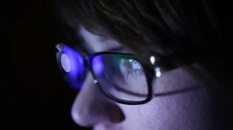 Hacker girl works at the computer Stock Footage 62614698