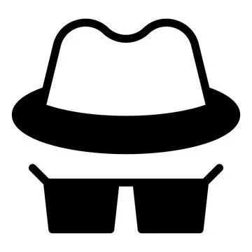 Hacker glyph icon vector illustration isolated on white background Stock Illustration