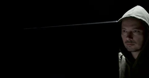 Hacker hacking a computer Stockbeeldmateriaal 104252870