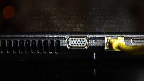 Hacker, hacking of a computer network 15. Video stock 96913699