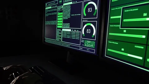 Hacker. Hacking. Cybersecurity. Cybercrime. Stock Footage 80047503