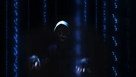 Hacker hacking the Internet Security Stock Footage 233675506