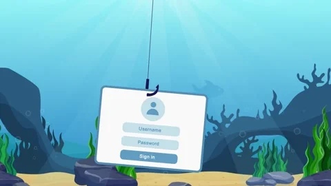 Hacker Hacking login credentials of user Phishing Attack in Cybersecurity  Stock Footage 241073066