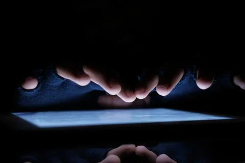 Hacker hand hack the system and stealing data Stock Photos