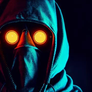 Hacker in hoodie. Stock Illustration