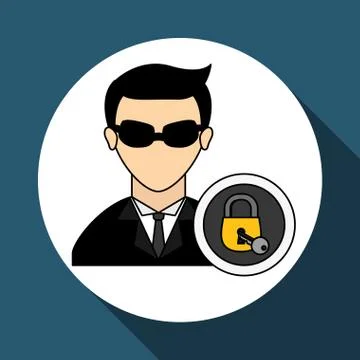 Hacker icon design, vector illustration Illustrazione stock