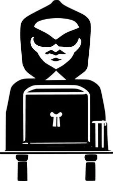 Hacker icon vector symbol design illustration Stock Illustration