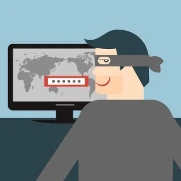 Hacker Illustrazione stock
