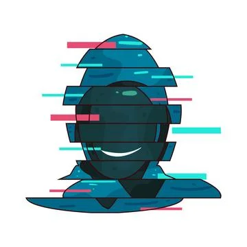 Hacker illustration Stock-Illustration