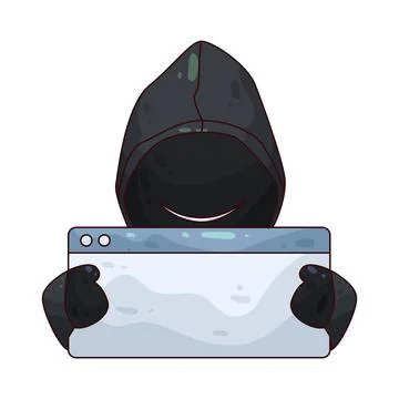 Hacker illustration Stock Illustration