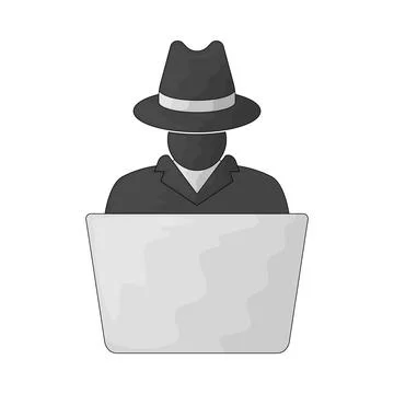 Hacker illustration Stock-Illustration