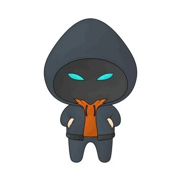 Hacker illustration Stock-Illustration